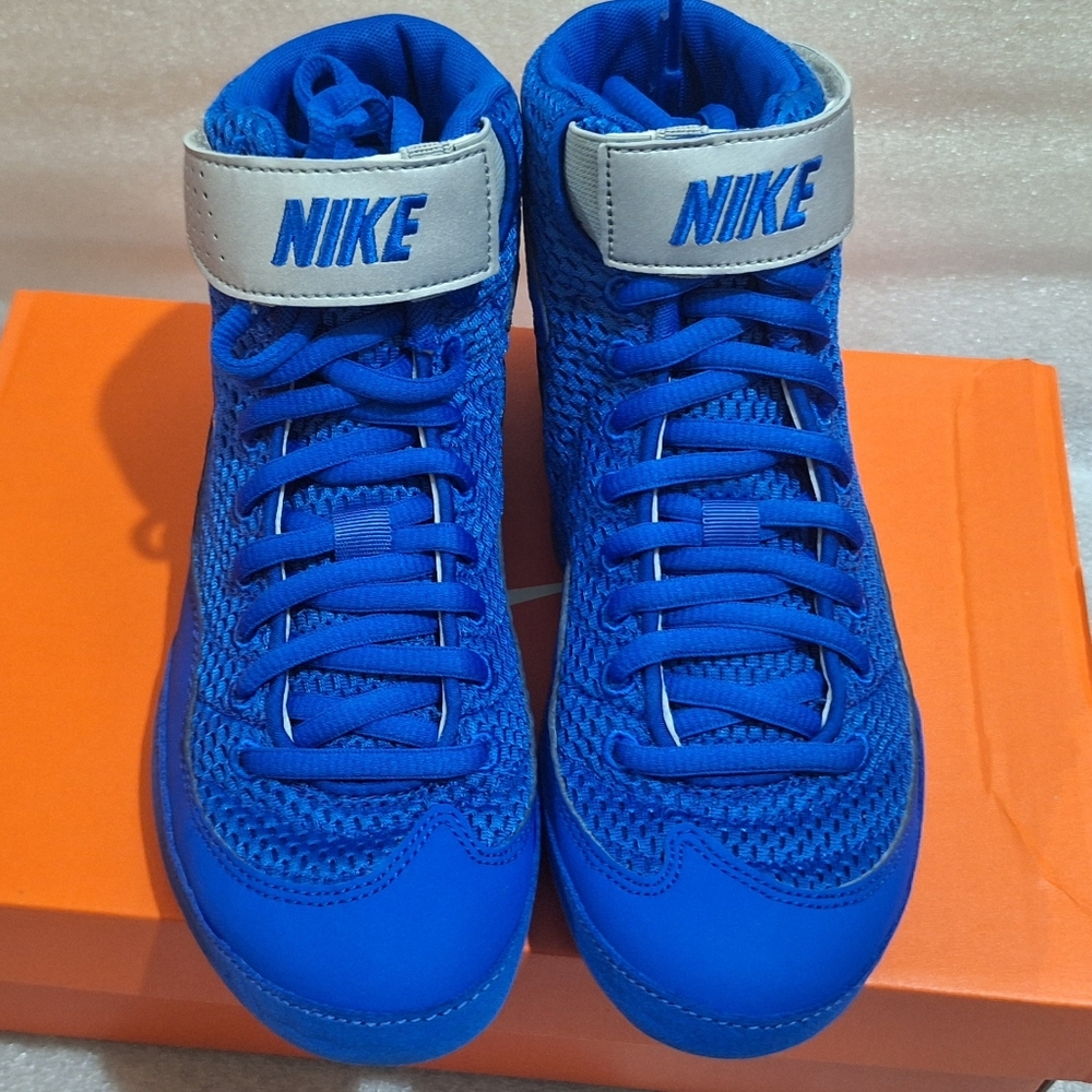 Nike Inflict Blue Wrestling Shoes - Picture 3 of 7